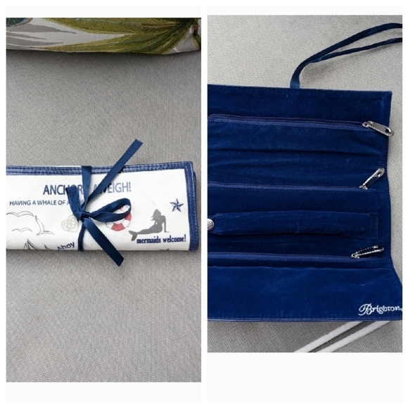 Brighton Anchors Aweigh Seaside Jewelry Roll - Picture 1 of 4